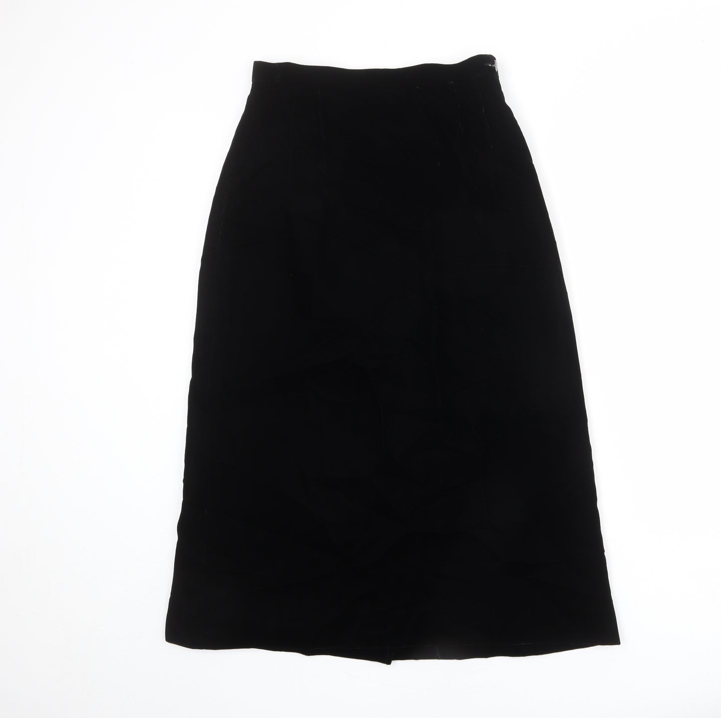 Windsmoor Womens Black Polyester A-Line Skirt Size 12 Zip