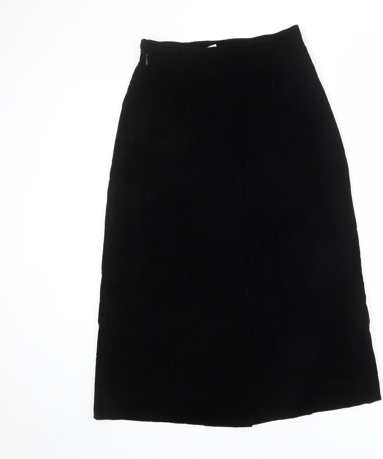 Windsmoor Womens Black Polyester A-Line Skirt Size 12 Zip