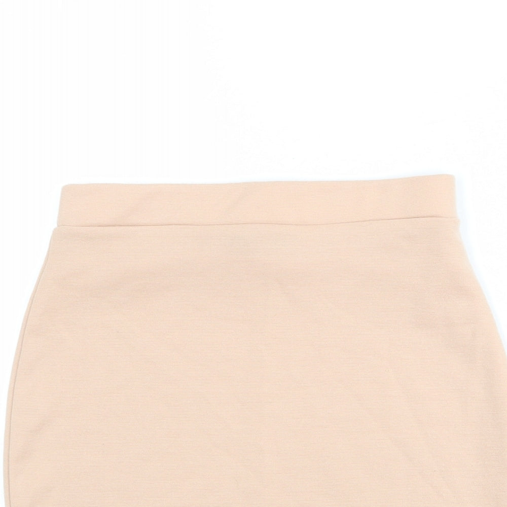 Missguided Womens Pink Polyester Bandage Skirt Size 26 in