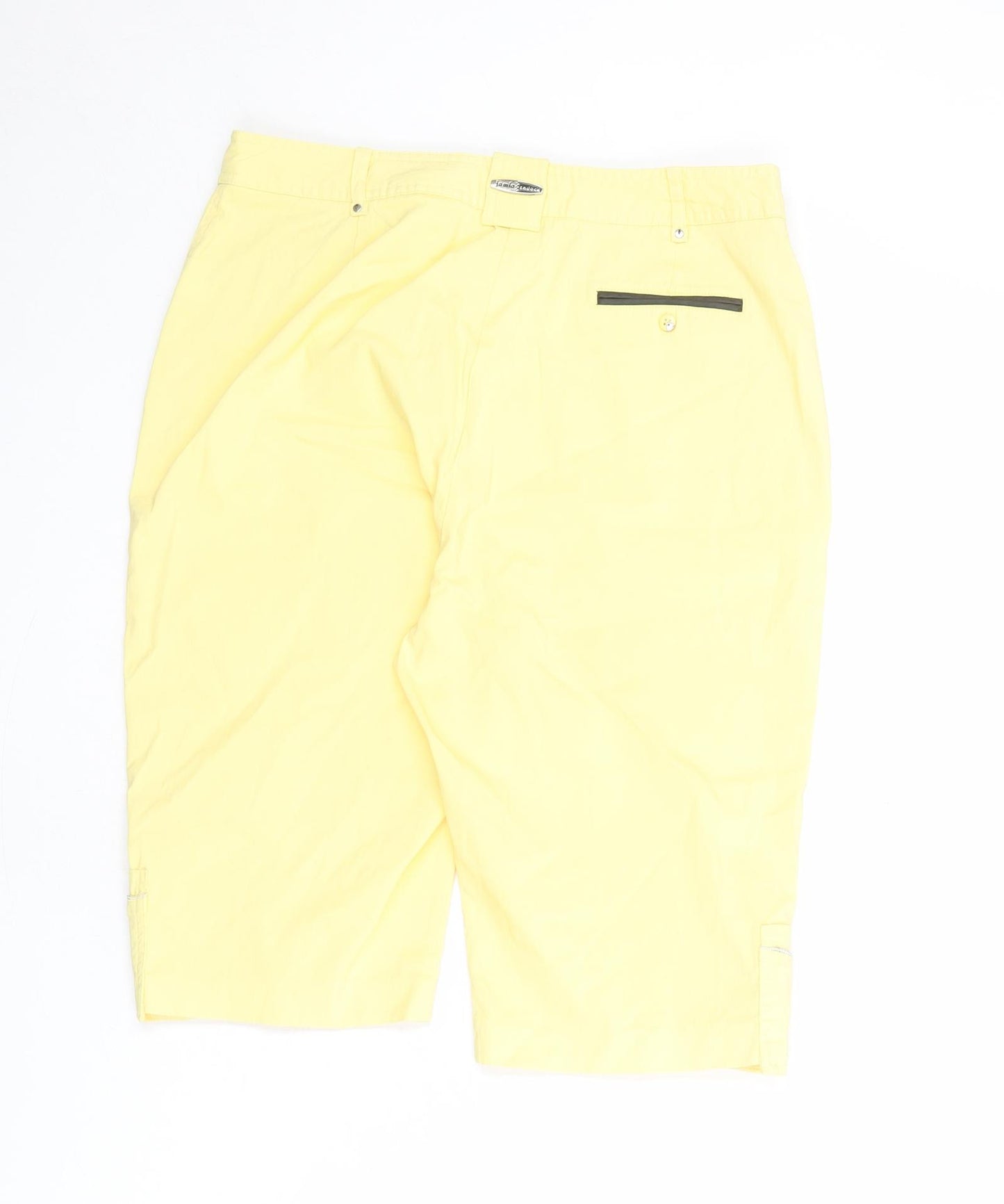 Jamie Sadock Womens Yellow Nylon Utility Shorts Size 8 L14 in Regular Zip