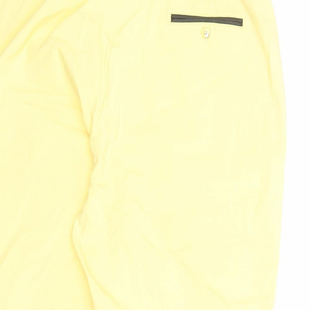 Jamie Sadock Womens Yellow Nylon Utility Shorts Size 8 L14 in Regular Zip