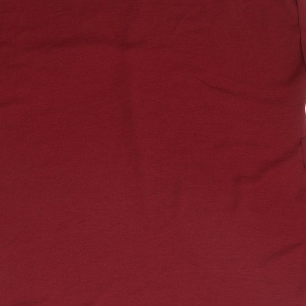 New Look Maternity Womens Red Polyester A-Line Size 18 V-Neck Pullover
