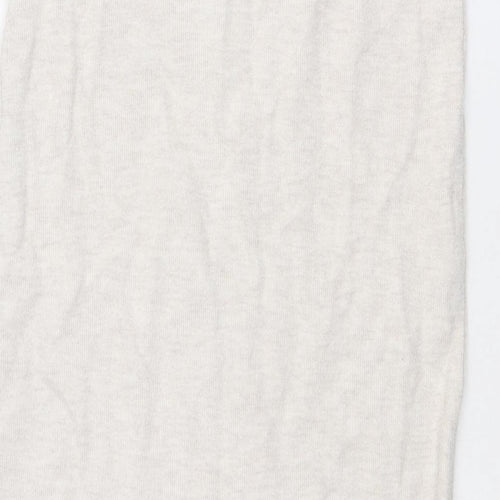Zara Womens Ivory Polyester Straight & Pencil Skirt Size S