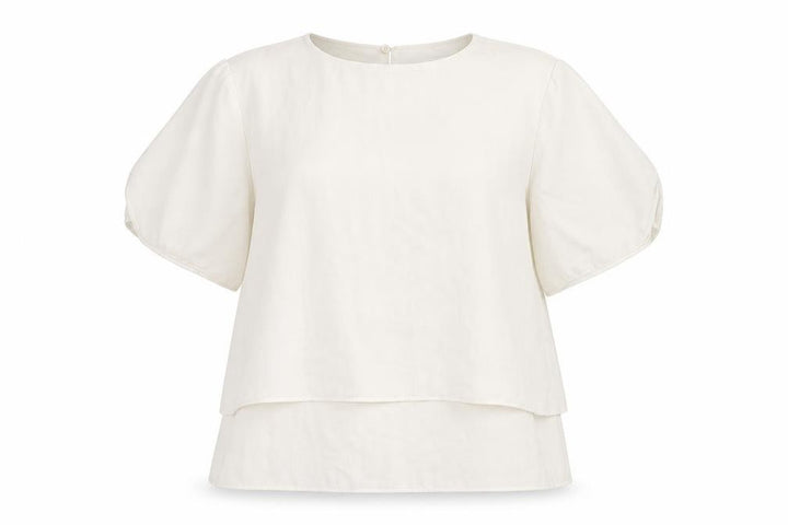 Mango Womens White Polyester Basic Blouse Size XS Round Neck
