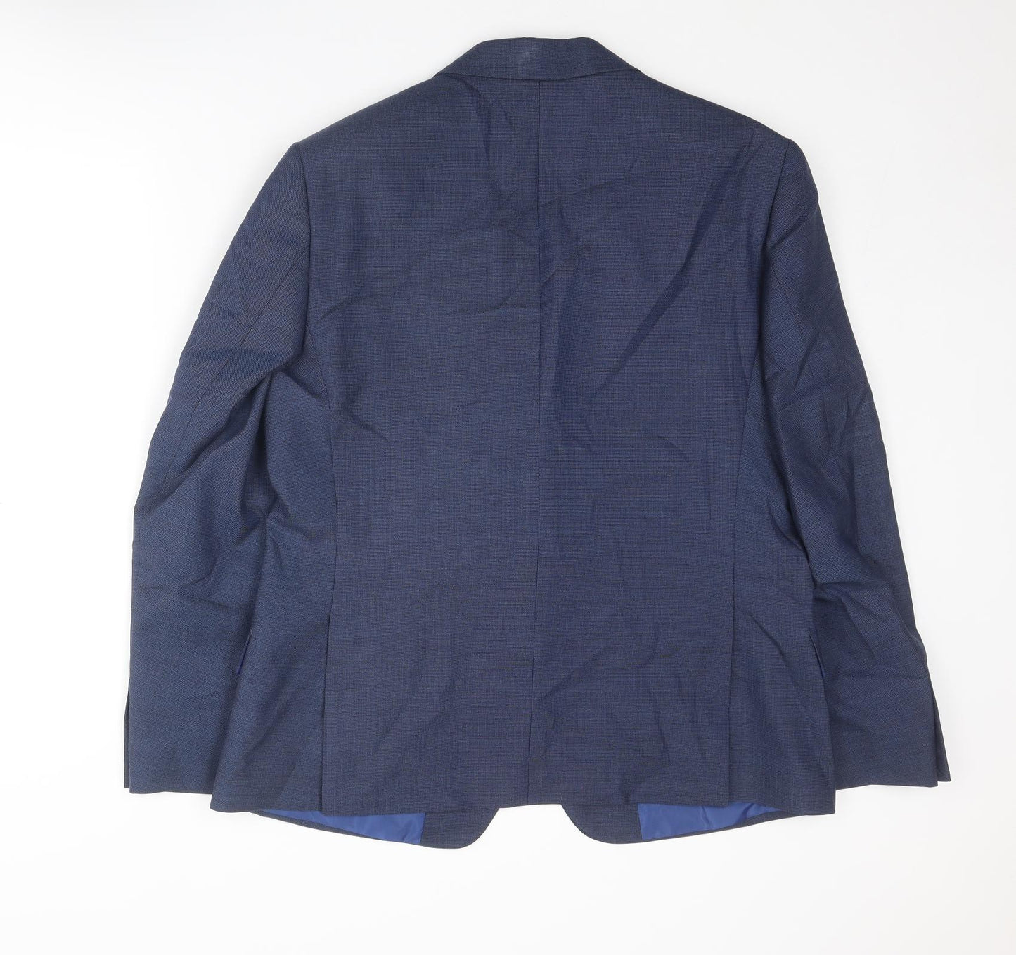 Marks and Spencer Mens Blue Wool Jacket Suit Jacket Size 44 Regular