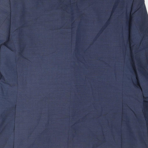 Marks and Spencer Mens Blue Wool Jacket Suit Jacket Size 44 Regular