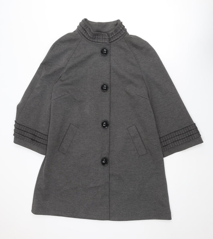 Per Una Womens Grey Jacket Size 14 Snap