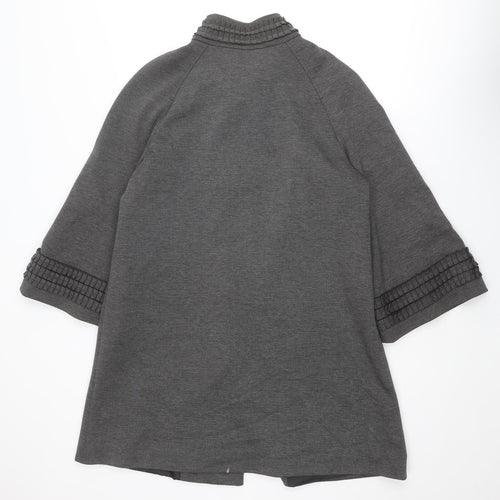 Per Una Womens Grey Jacket Size 14 Snap
