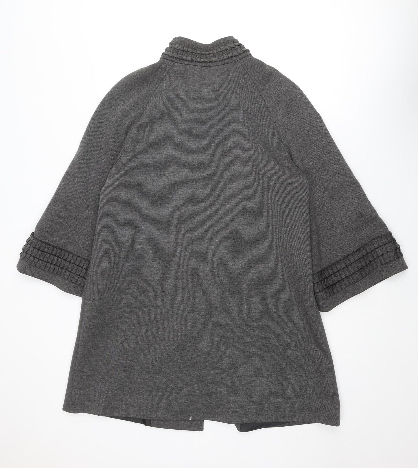Per Una Womens Grey Jacket Size 14 Snap