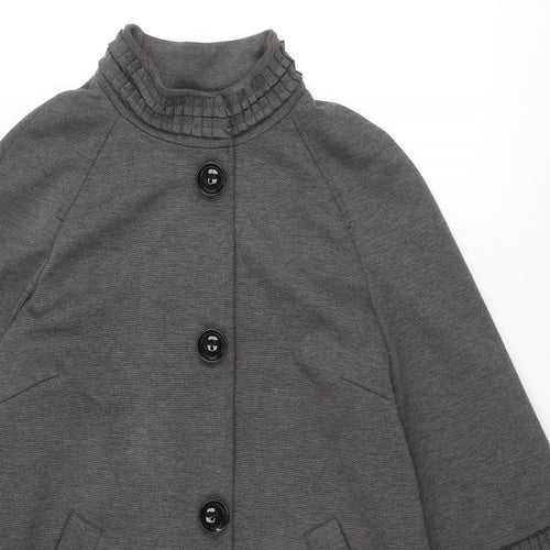 Per Una Womens Grey Jacket Size 14 Snap