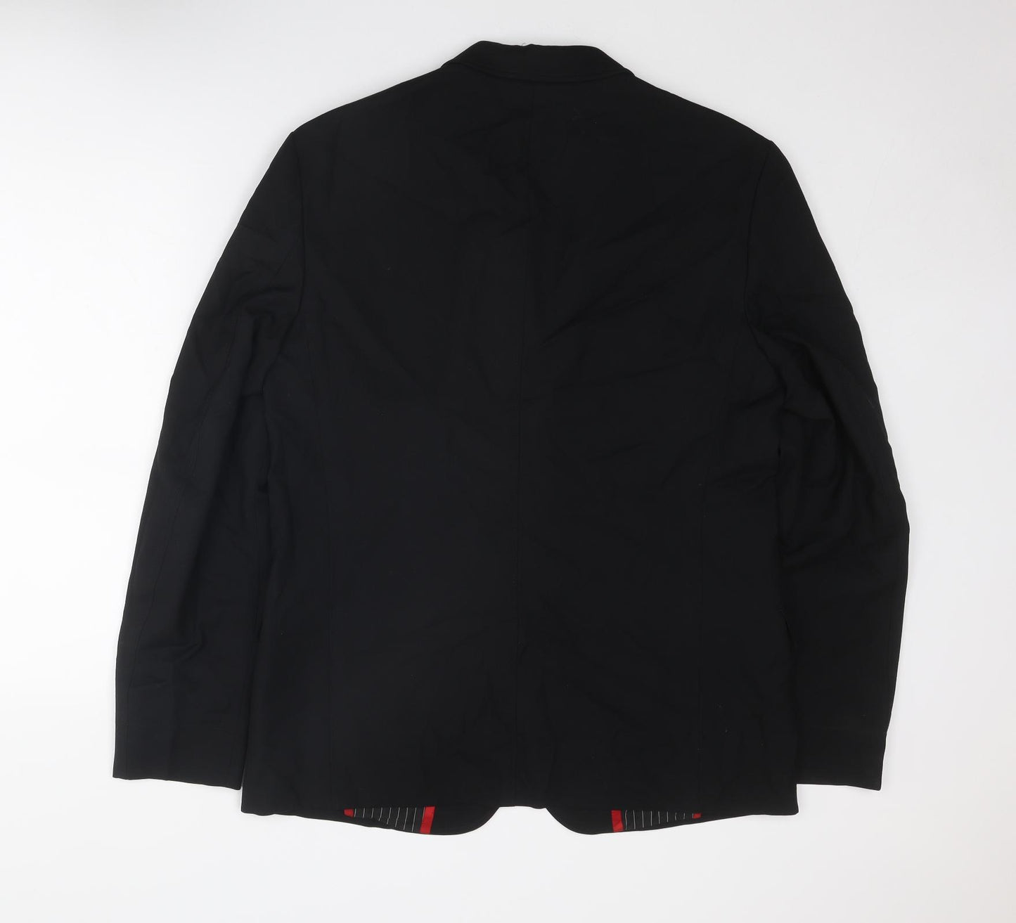 HUGO BOSS Mens Black Wool Jacket Suit Jacket Size 40 Regular