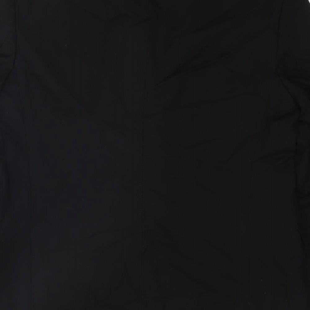 HUGO BOSS Mens Black Wool Jacket Suit Jacket Size 40 Regular