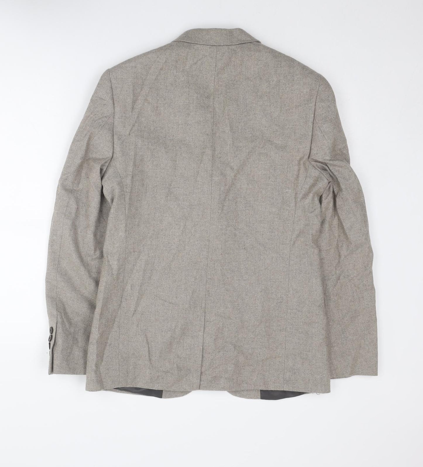 New Look Mens Beige Polyester Jacket Blazer Size 38 Regular