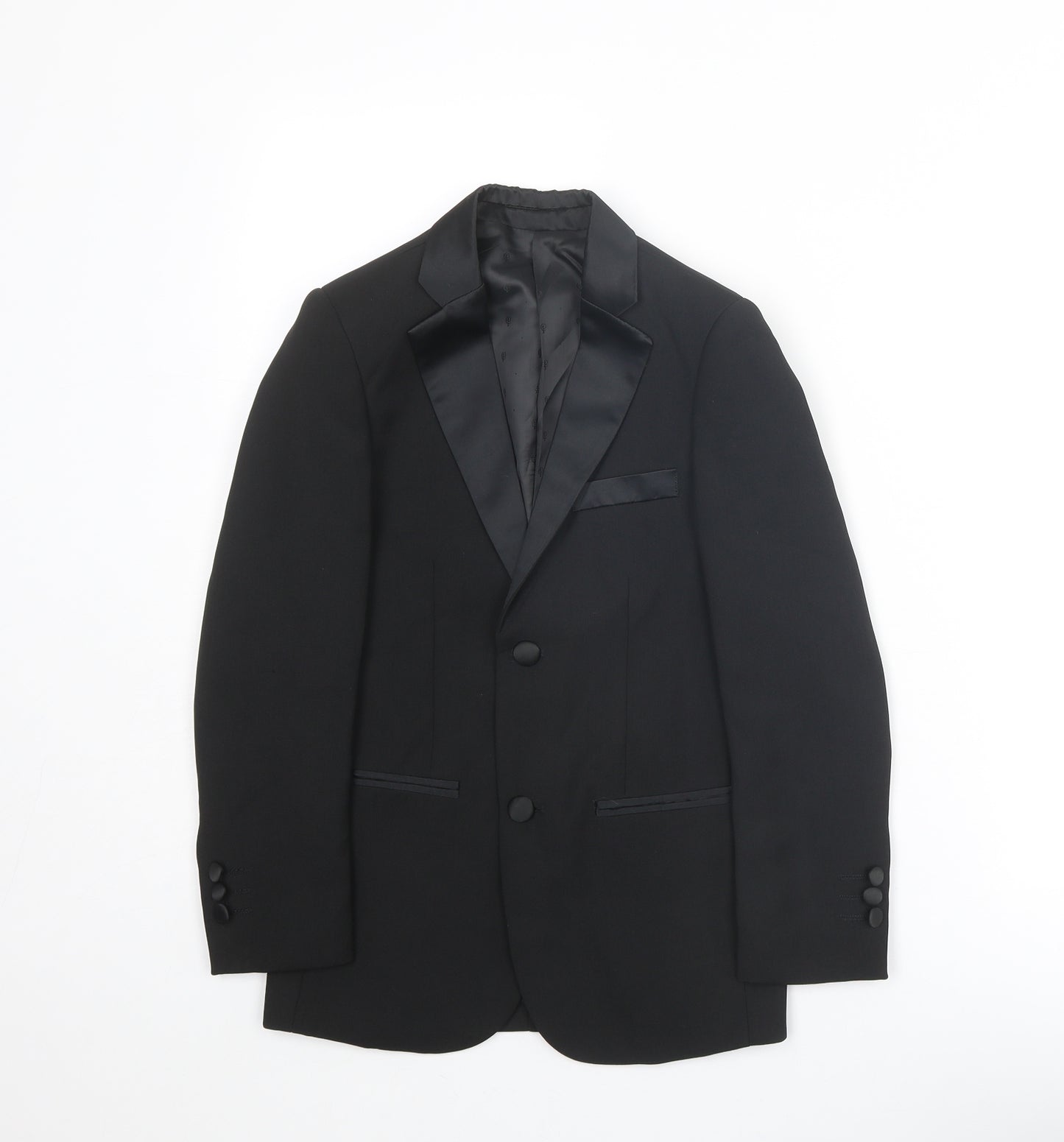 Paisley of London Boys Black Basic Jacket Blazer Size 9 Years Button