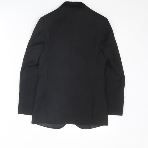 Paisley of London Boys Black Basic Jacket Blazer Size 9 Years Button