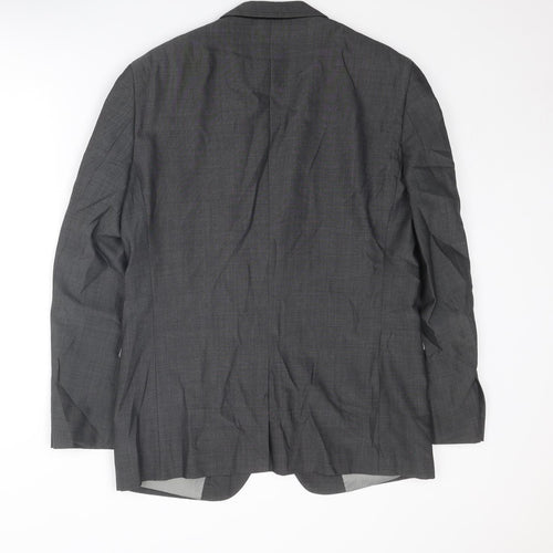 NEXT Mens Grey Wool Jacket Suit Jacket Size 40 Regular