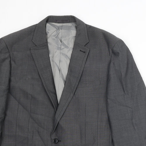 NEXT Mens Grey Wool Jacket Suit Jacket Size 40 Regular
