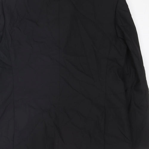 Autograph Mens Black Wool Tuxedo Blazer Size 42 Regular - Five button sleeve