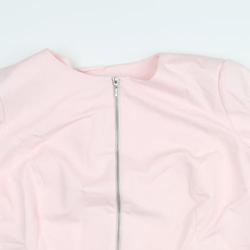 Madeline Womens Pink Jacket Size 22 Zip