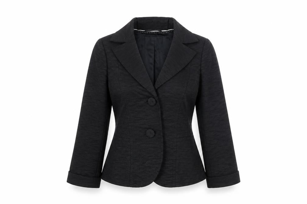 Coast Womens Black Jacket Size 8 Button