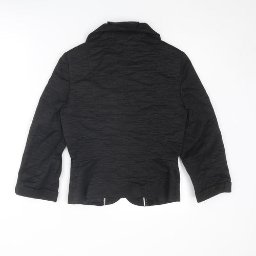 Coast Womens Black Jacket Size 8 Button