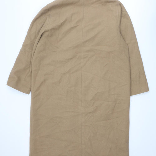 Classic Womens Beige Overcoat Coat Size 20 Button
