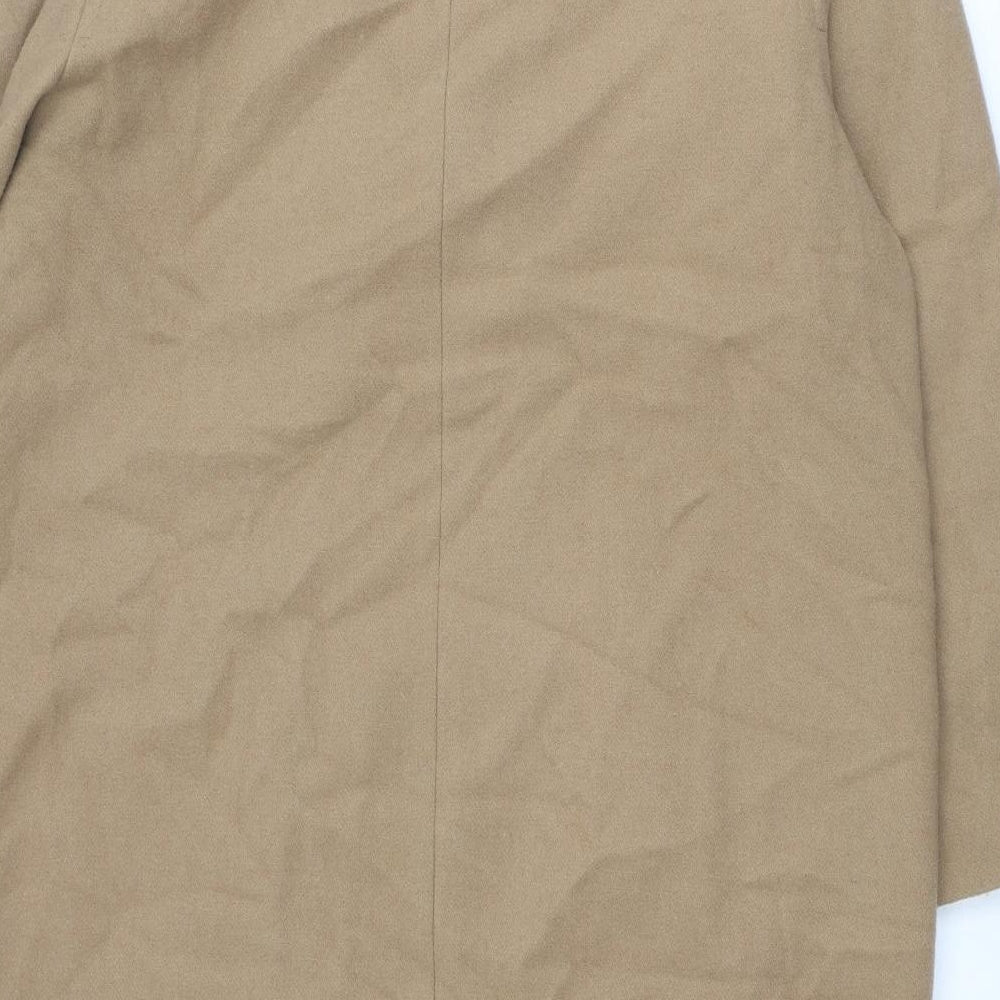 Classic Womens Beige Overcoat Coat Size 20 Button