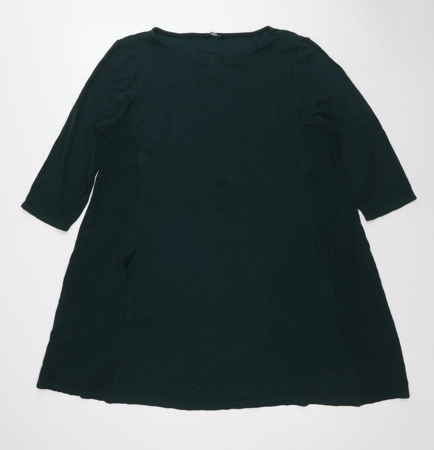 Roman Womens Green Viscose Trapeze & Swing Size 20 Boat Neck Pullover