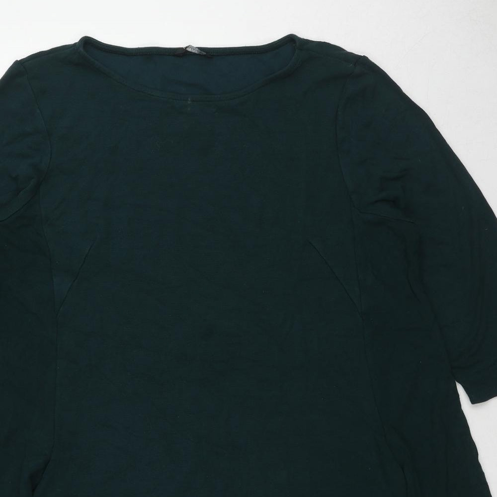 Roman Womens Green Viscose Trapeze & Swing Size 20 Boat Neck Pullover