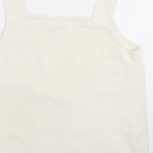 Warehouse Womens Pink Polyester Basic Tank Size 14 Square Neck