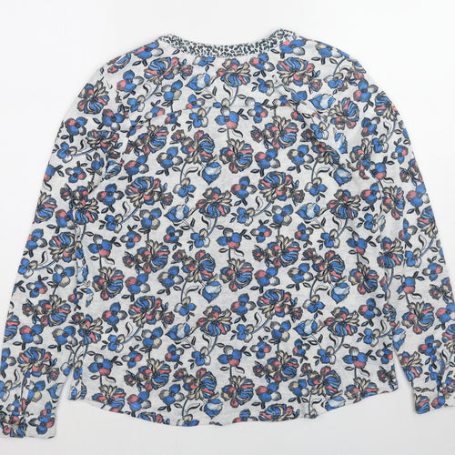 Per Una Womens Multicoloured V-Neck Floral Polyester Cardigan Jumper Size 14