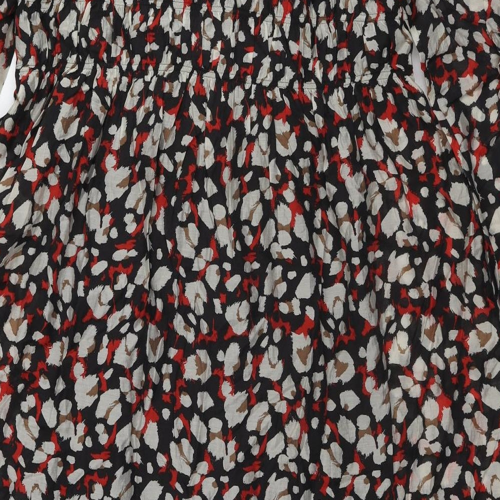 Marks and Spencer Womens Multicoloured Geometric Lyocell A-Line Size 20 Round Neck Pullover