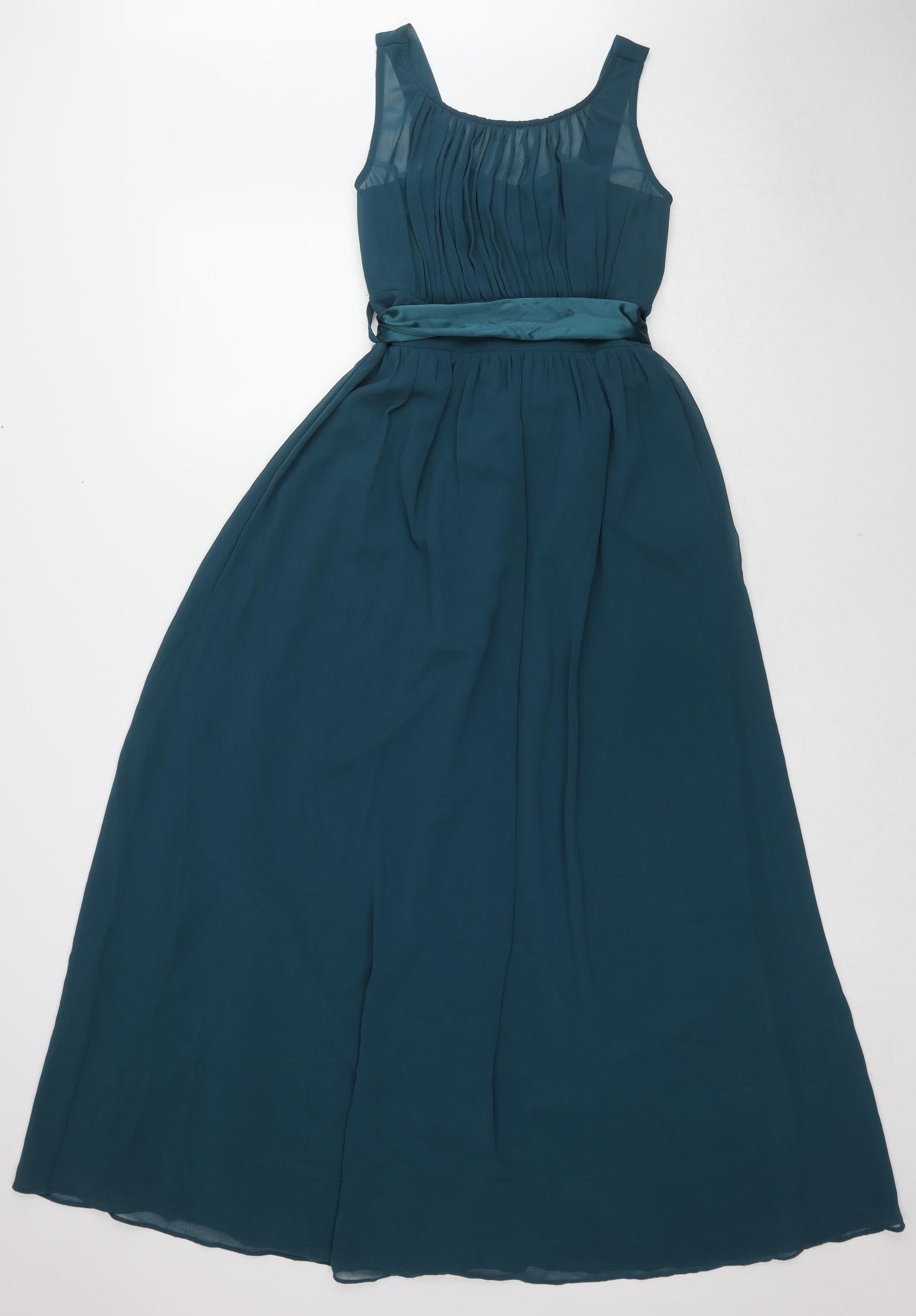 Dorothy Perkins Womens Blue Polyester Ball Gown Size 10 Round Neck Pullover