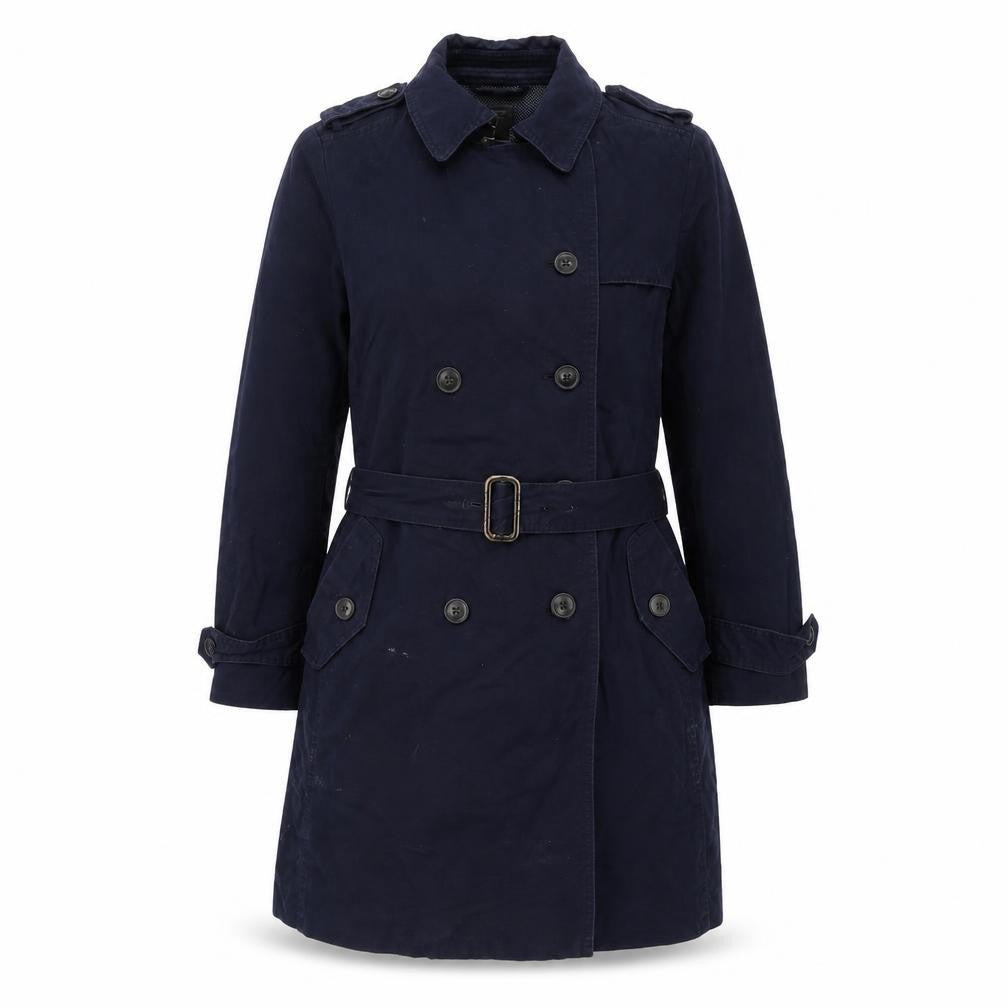 Gap Womens Blue Pea Coat Coat Size S Button