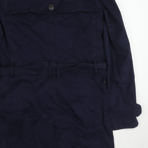 Gap Womens Blue Pea Coat Coat Size S Button