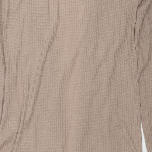 Karen Neuburger Womens Beige V-Neck Polyester Cardigan Jumper Size S