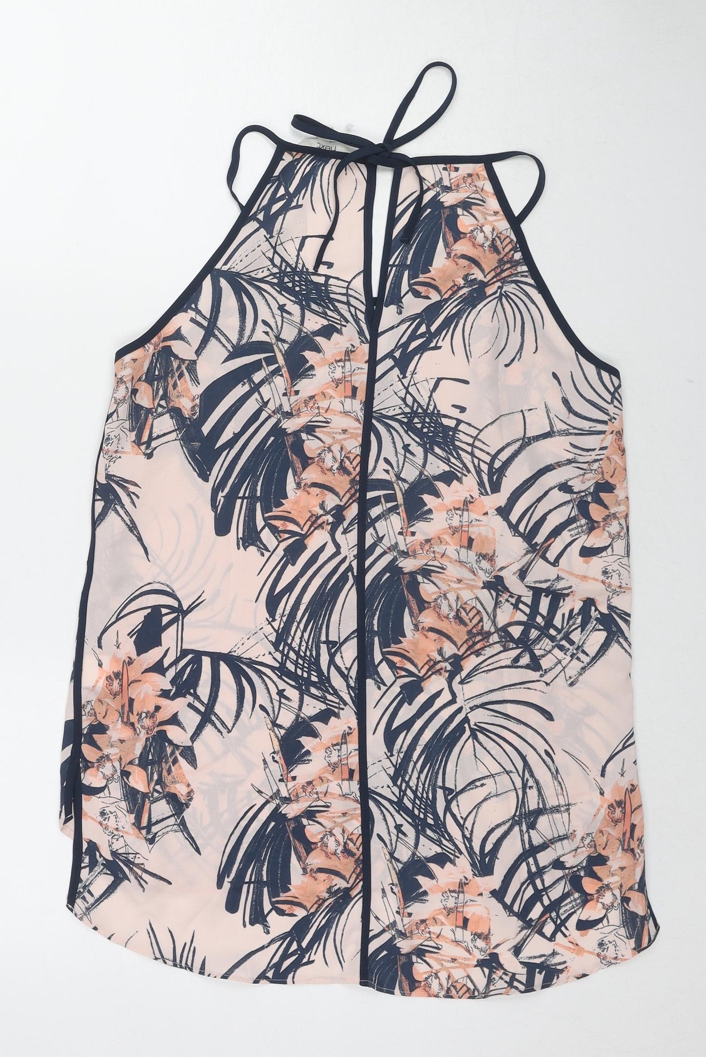 NEXT Womens Multicoloured Floral Polyester Basic Tank Size 6 Round Neck