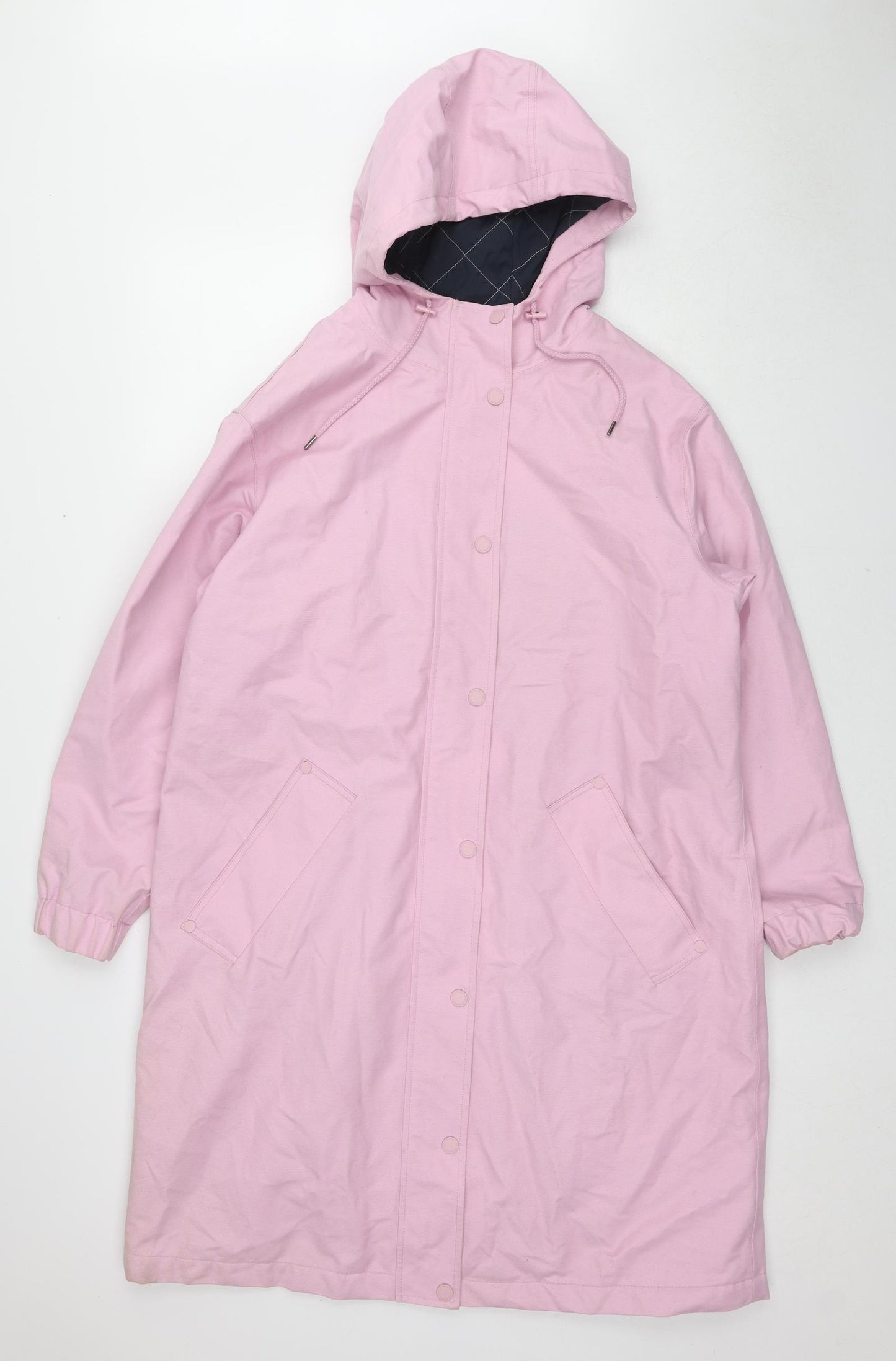 Boden Womens Pink Overcoat Coat Size 16 Zip