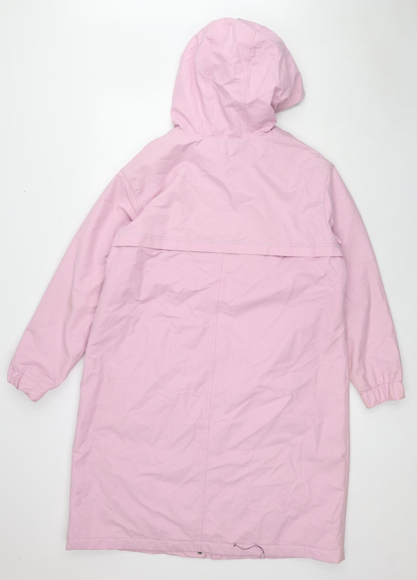 Boden Womens Pink Overcoat Coat Size 16 Zip