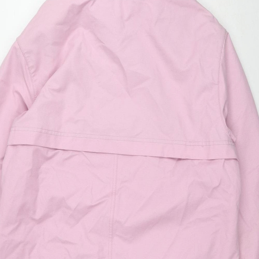 Boden Womens Pink Overcoat Coat Size 16 Zip
