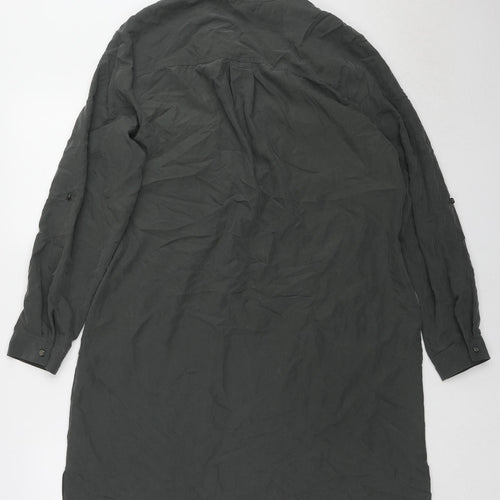 Principles Womens Green Modal Tunic Blouse Size 16 Collared