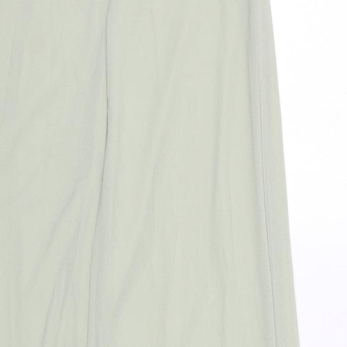 TFNC Womens Green Polyester Maxi Size 12 V-Neck Zip