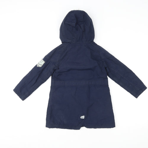 Regatta Boys Blue Basic Coat Coat Size 3-4 Years Zip