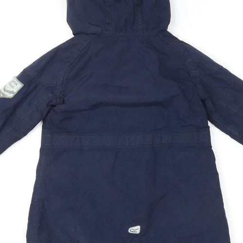 Regatta Boys Blue Basic Coat Coat Size 3-4 Years Zip