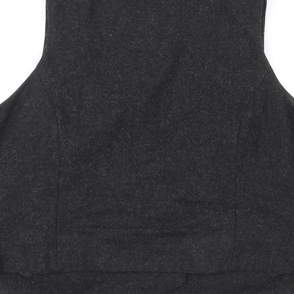 Dorothy Perkins Womens Grey Wool Jacket Suit Waistcoat Size 18