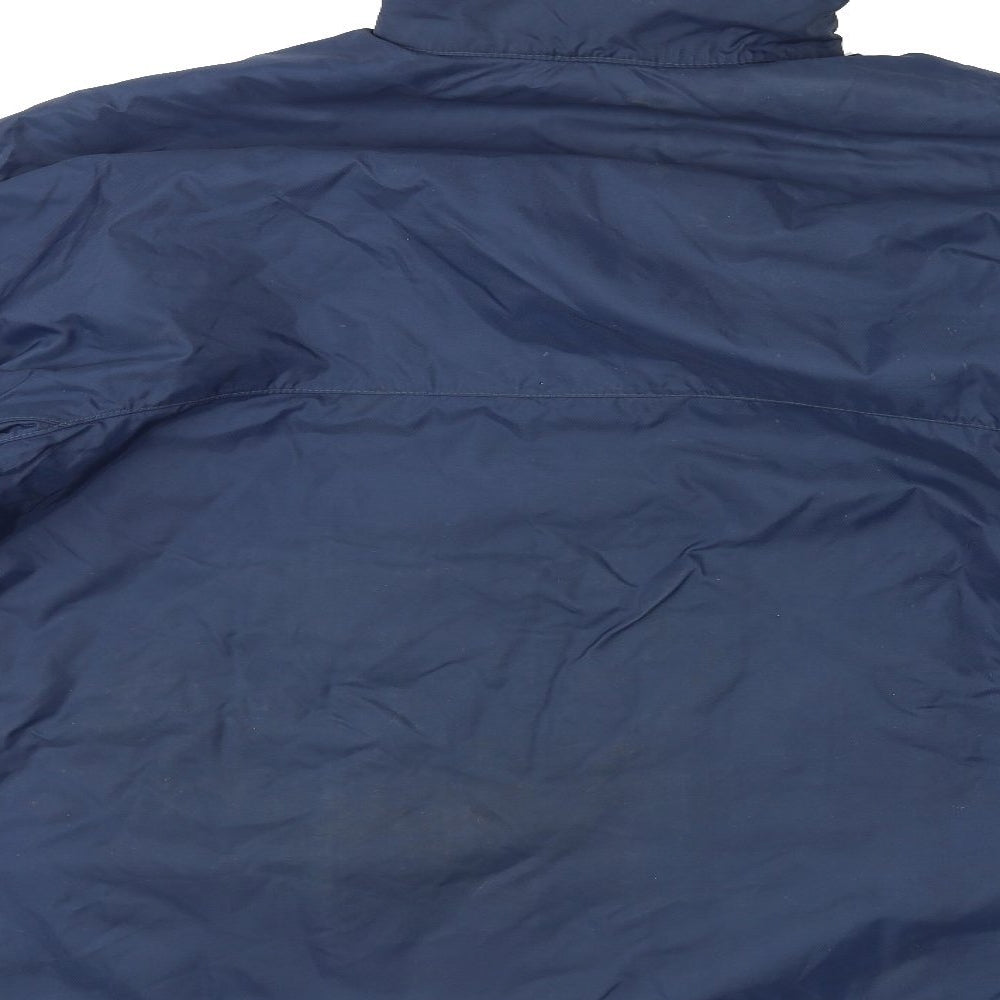 Mascot Tornado Mens Blue Rain Coat Coat Size L Zip