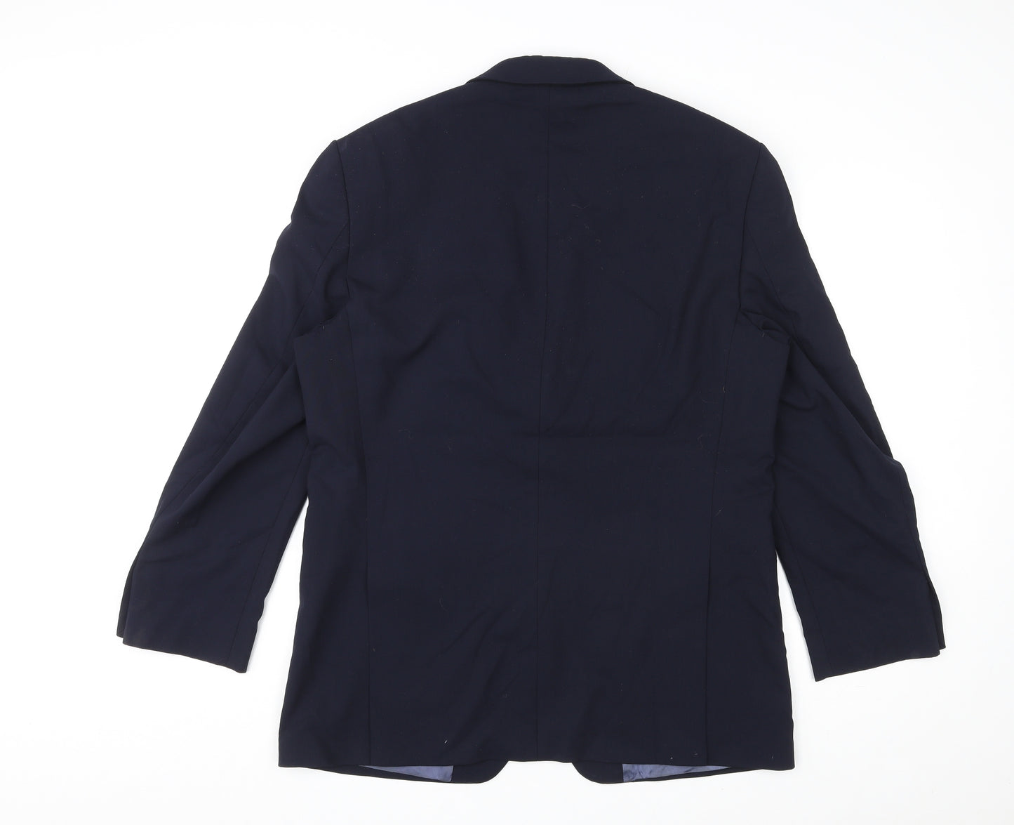 Marks and Spencer Mens Blue Wool Jacket Suit Jacket Size 42 Regular
