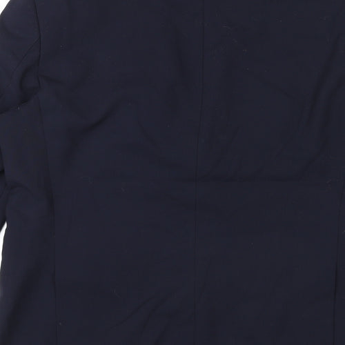 Marks and Spencer Mens Blue Wool Jacket Suit Jacket Size 42 Regular