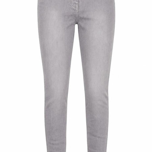 NEXT Womens Grey Cotton Skinny Jeans Size 8 L30 in Regular Zip