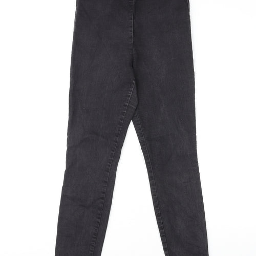 H&M Womens Black Cotton Jegging Jeans Size 8 L26 in Classic